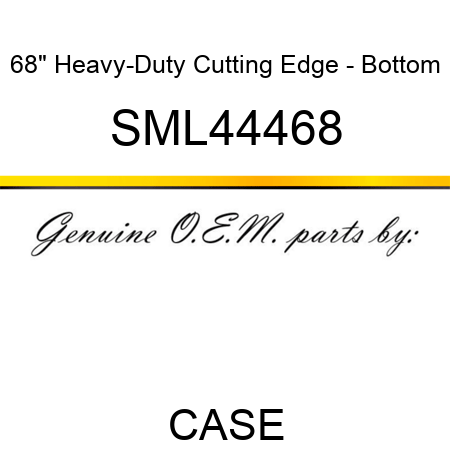 68" Heavy-Duty Cutting Edge - Bottom SML44468