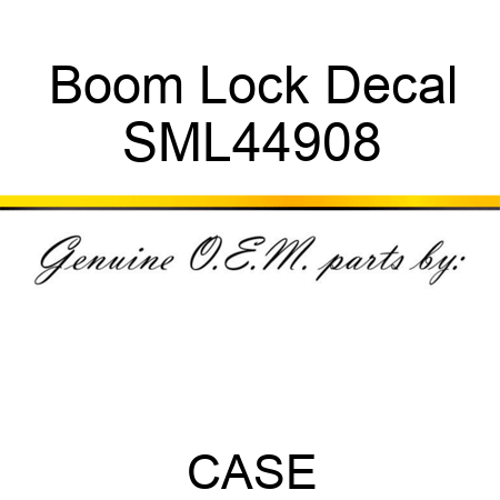 Boom Lock Decal SML44908
