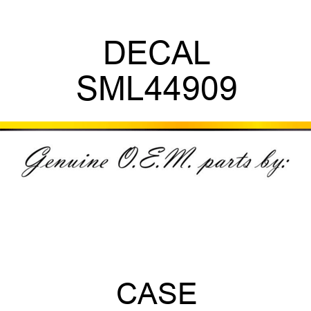 DECAL SML44909