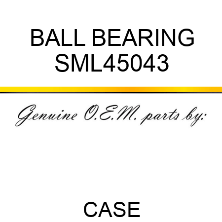 BALL BEARING SML45043