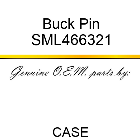 Buck Pin SML466321