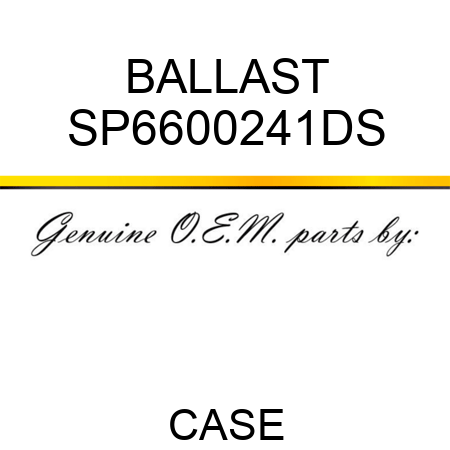 BALLAST SP6600241DS