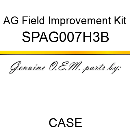 AG Field Improvement Kit SPAG007H3B