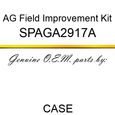 AG Field Improvement Kit SPAGA2917A
