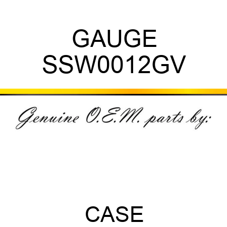 GAUGE SSW0012GV