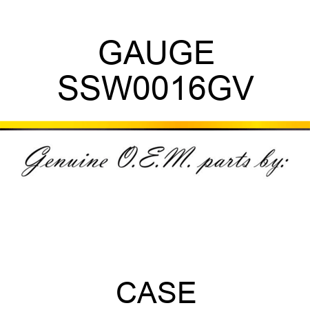 GAUGE SSW0016GV