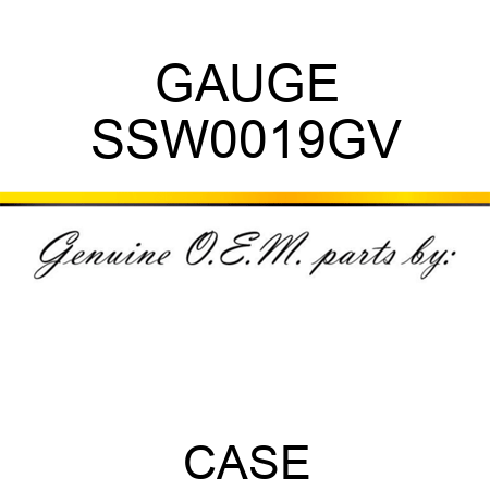 GAUGE SSW0019GV