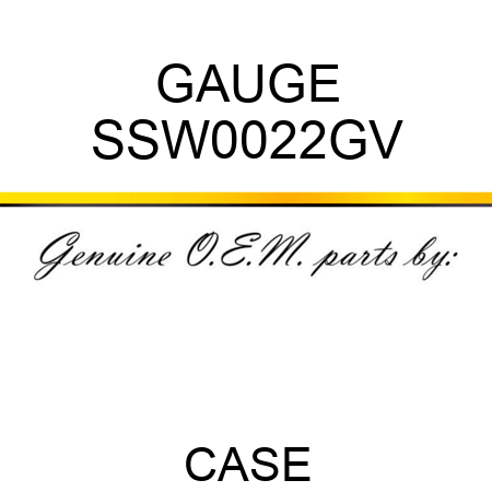 GAUGE SSW0022GV