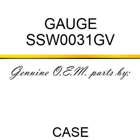 GAUGE SSW0031GV