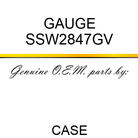 GAUGE SSW2847GV