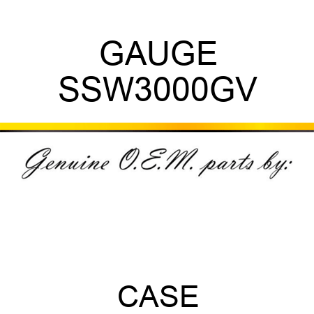 GAUGE SSW3000GV