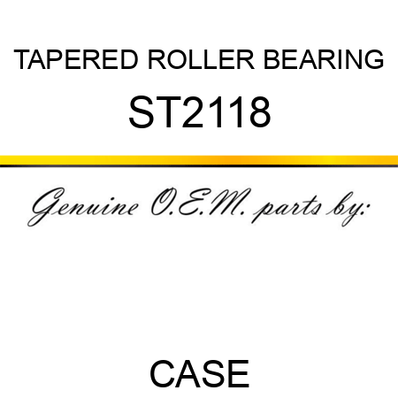 TAPERED ROLLER BEARING ST2118