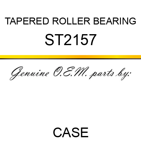 TAPERED ROLLER BEARING ST2157