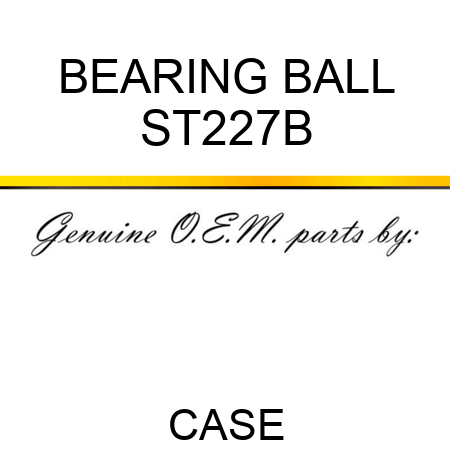 BEARING, BALL ST227B