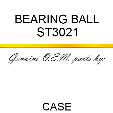 BEARING, BALL ST3021