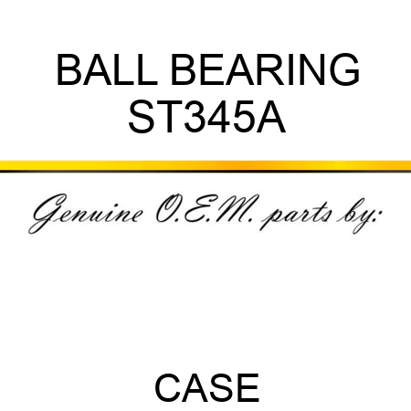 BALL BEARING ST345A