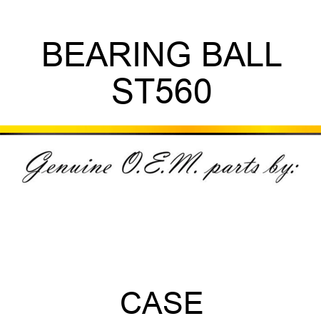 BEARING, BALL ST560