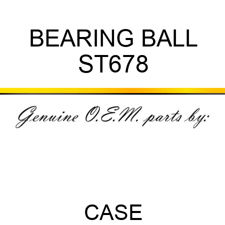 BEARING, BALL ST678