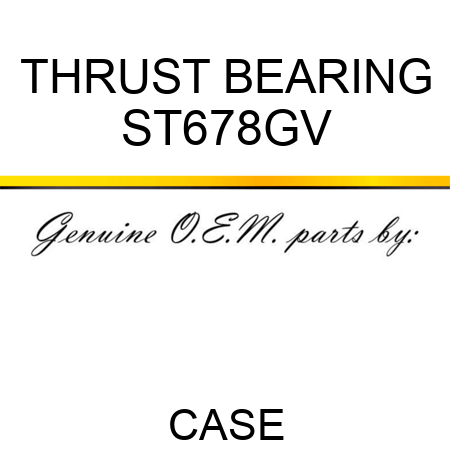 THRUST BEARING ST678GV