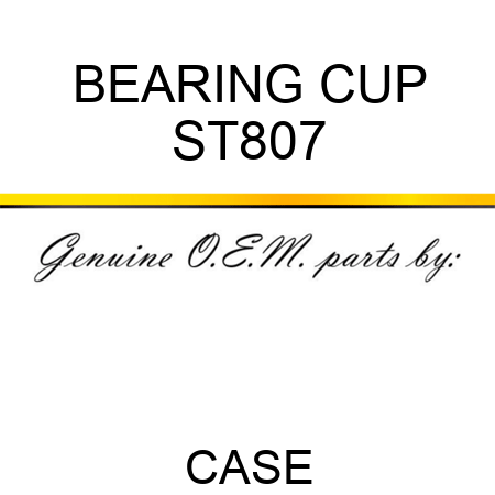 BEARING, CUP ST807