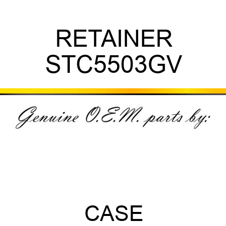 RETAINER STC5503GV