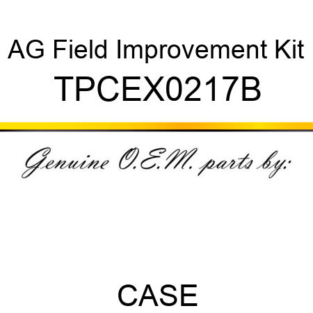 AG Field Improvement Kit TPCEX0217B