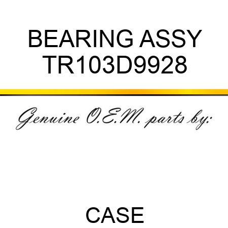 BEARING ASSY TR103D9928