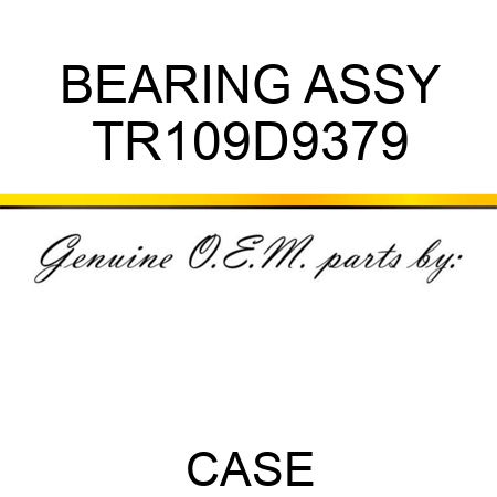 BEARING ASSY TR109D9379