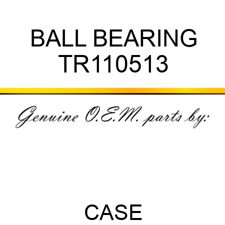 BALL BEARING TR110513
