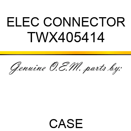 ELEC CONNECTOR TWX405414