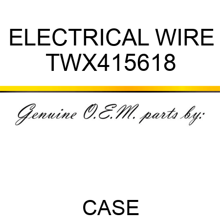 ELECTRICAL WIRE TWX415618