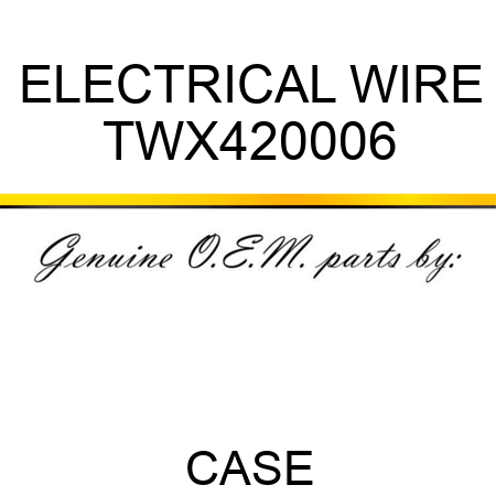 ELECTRICAL WIRE TWX420006