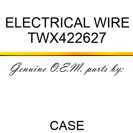 ELECTRICAL WIRE TWX422627