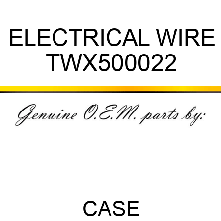 ELECTRICAL WIRE TWX500022