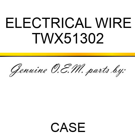 ELECTRICAL WIRE TWX51302