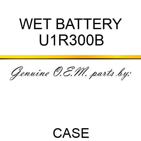 WET BATTERY U1R300B