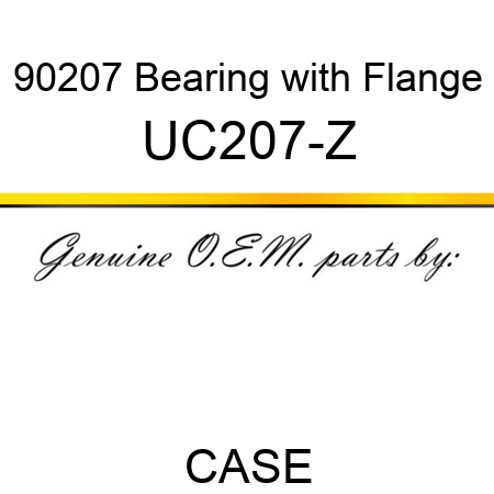 90207 Bearing with Flange UC207-Z
