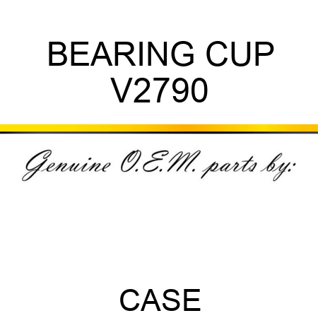 BEARING CUP V2790