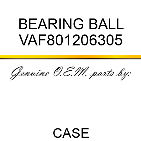 BEARING, BALL VAF801206305