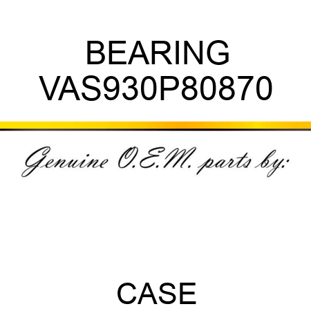 BEARING VAS930P80870