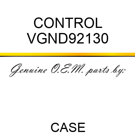 CONTROL VGND92130