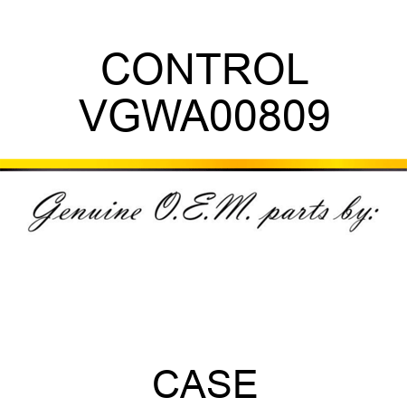 CONTROL VGWA00809
