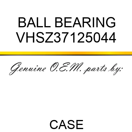 BALL BEARING VHSZ37125044