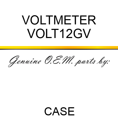 VOLTMETER VOLT12GV