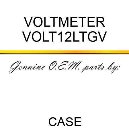 VOLTMETER VOLT12LTGV