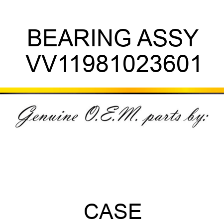 BEARING ASSY VV11981023601