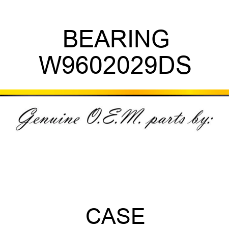 BEARING W9602029DS