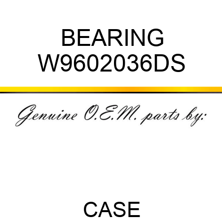 BEARING W9602036DS