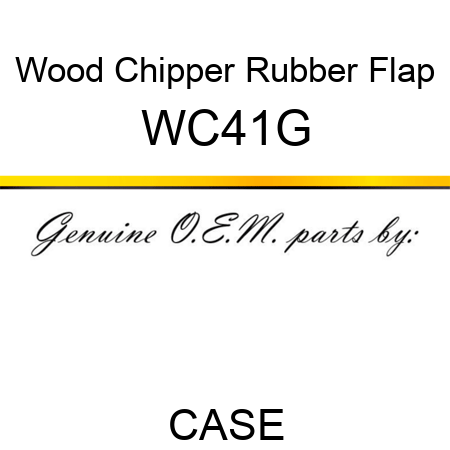 Wood Chipper Rubber Flap WC41G