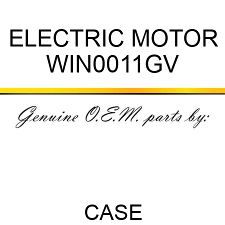 ELECTRIC MOTOR WIN0011GV